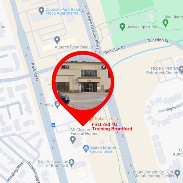 First Aid Training Facility Brantford. First Aid Training in Brantford, Ontario.